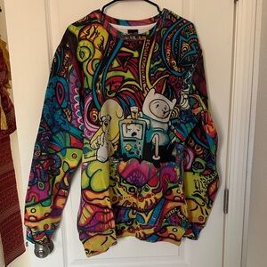 Stoner Steve Adventure Time Sweatshirt NWOT